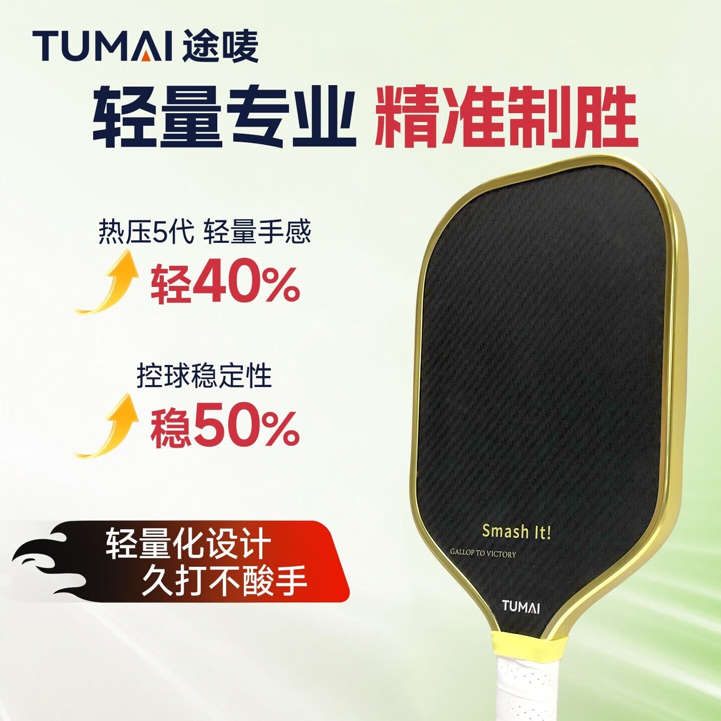 途唛2H03 凯夫拉 匹克球球拍单拍