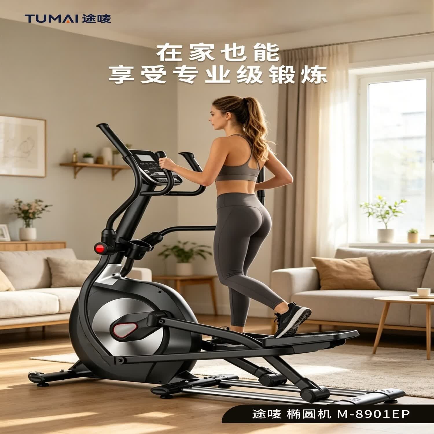 途唛 M-8901EP 商用椭圆机 单位（台） 黑色